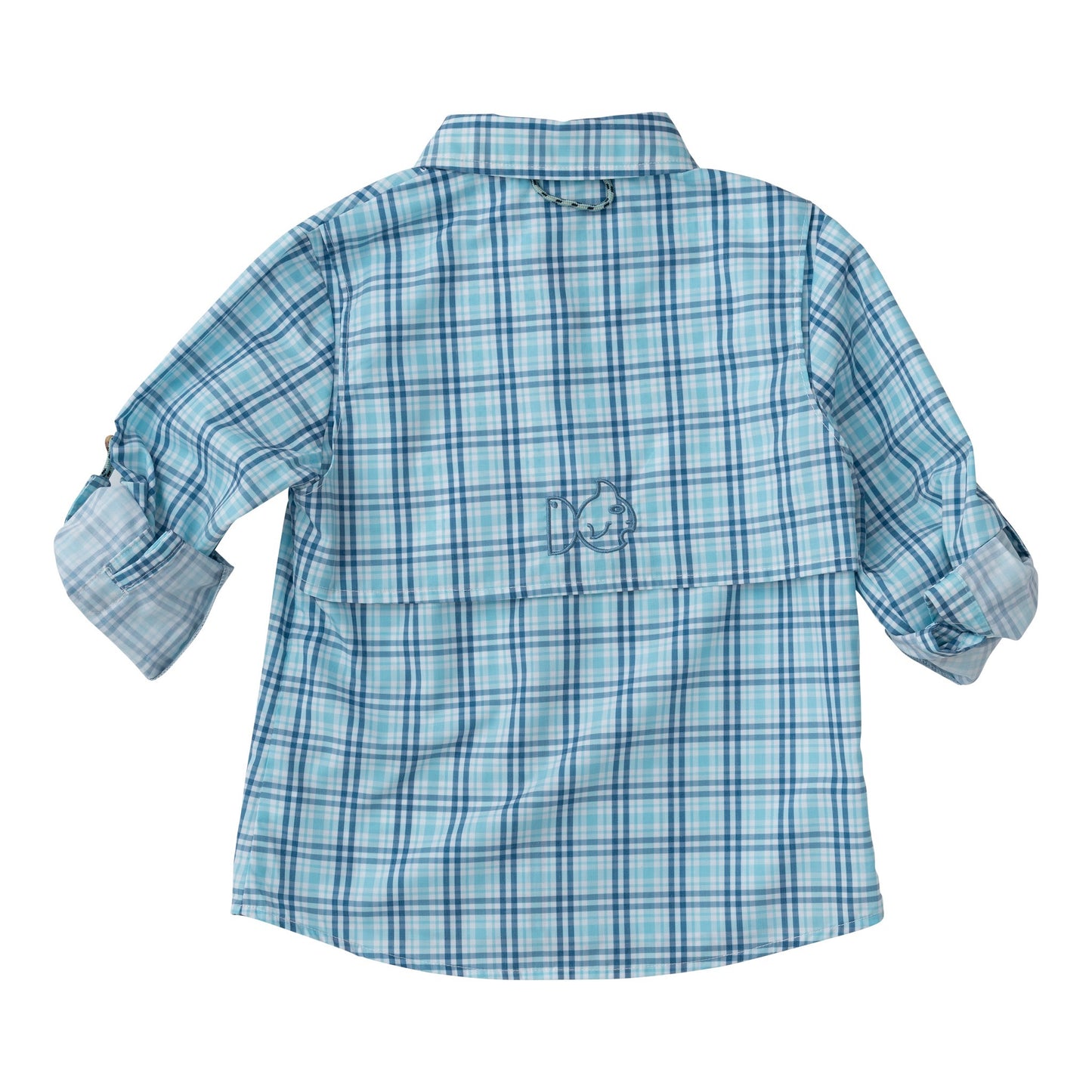 FOUNDERS KIDS FISHING SHIRT - SUNSET VIBES PLAID
