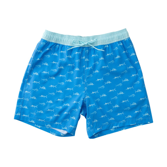 MENS BOOGIE BOARD SWIM TRUNK - MARINA FISH