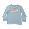 KID'S LS COTTON T-SHIRT - ASHLEY BLUE
