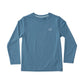 KIDS PRO PERFORMANCE LS FISHING SHIRT - PROVINCIAL BLUE