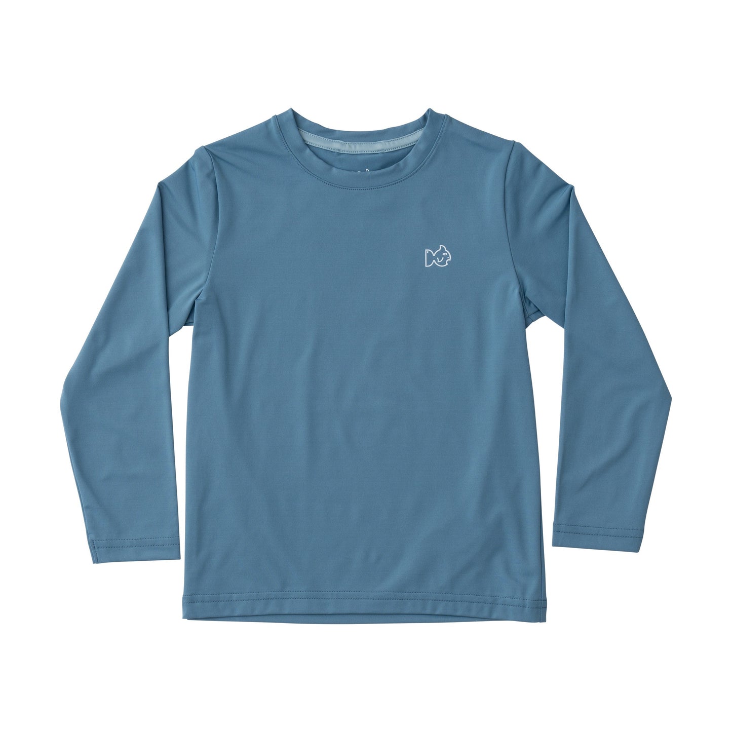 KIDS PRO PERFORMANCE LS FISHING SHIRT - PROVINCIAL BLUE