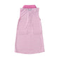 SLEEVELESS PRO PERFORMANCE POLO DRESS - FUCHSIA PINK STRIPE