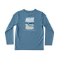 KIDS PRO PERFORMANCE LS FISHING SHIRT - PROVINCIAL BLUE
