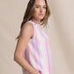 KARLEA SMOCKED NECK BLOUSE - ISLAND PINK
