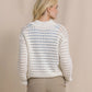 KAY SAILOR COLLAR SWEATER - STAR WHITE
