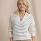 KAY SAILOR COLLAR SWEATER - STAR WHITE