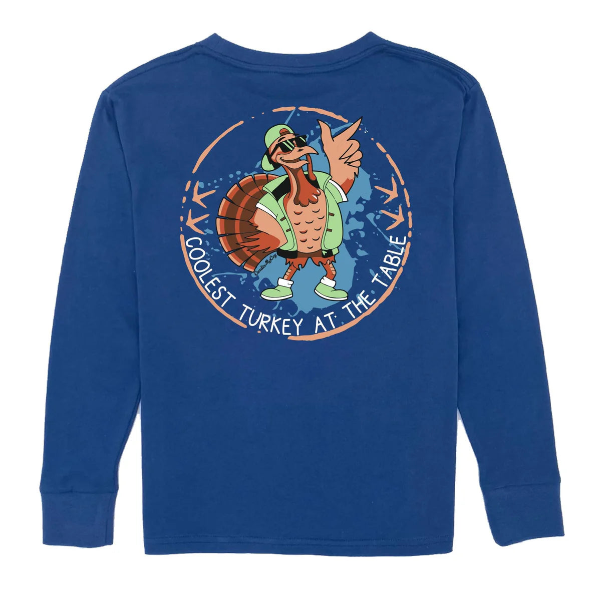 COOLEST TURKEY LS TEE - BLUE