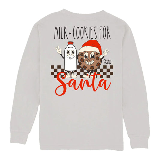 MILK & COOKIES LS TEE - ICE GRAY