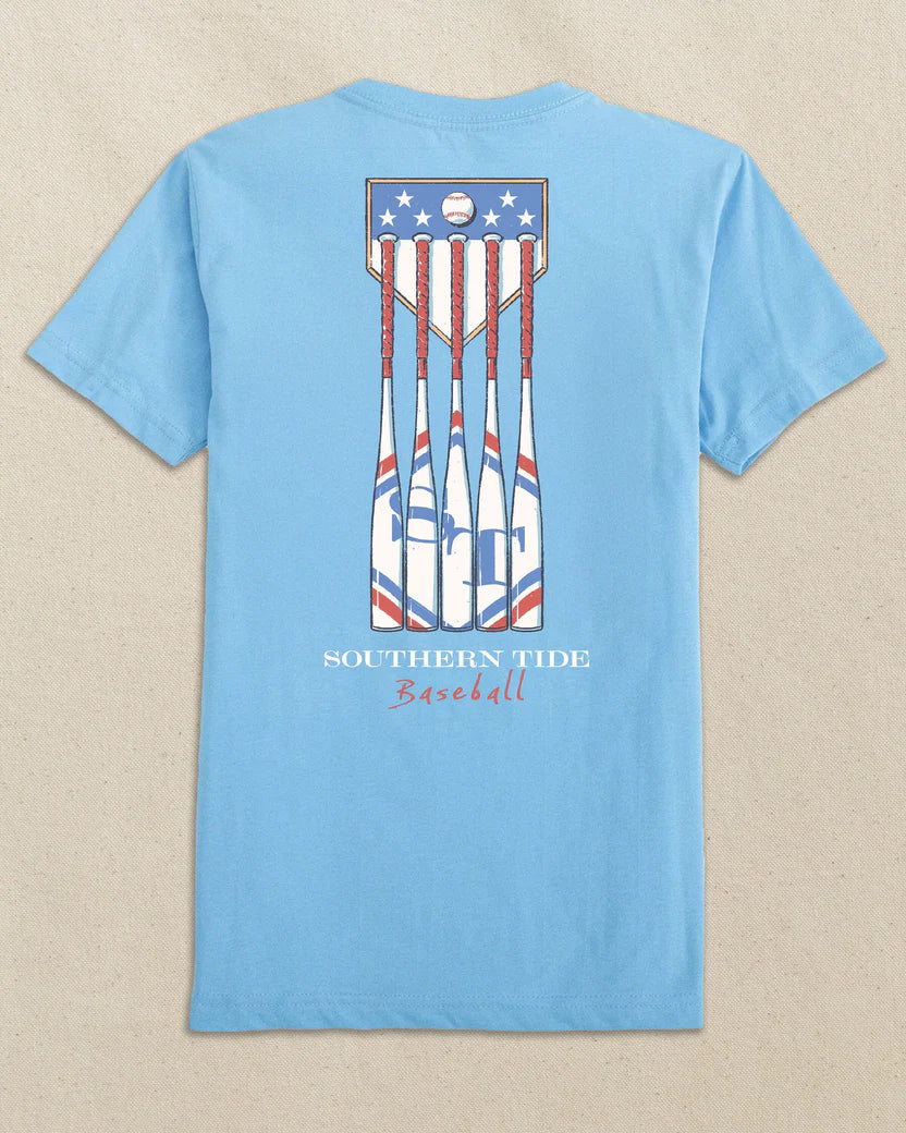KIDS PATRIOTIC BATS SS T-SHIRT - OCEAN CHANNEL