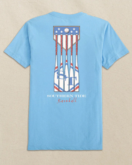 KIDS PATRIOTIC BATS SS T-SHIRT - OCEAN CHANNEL