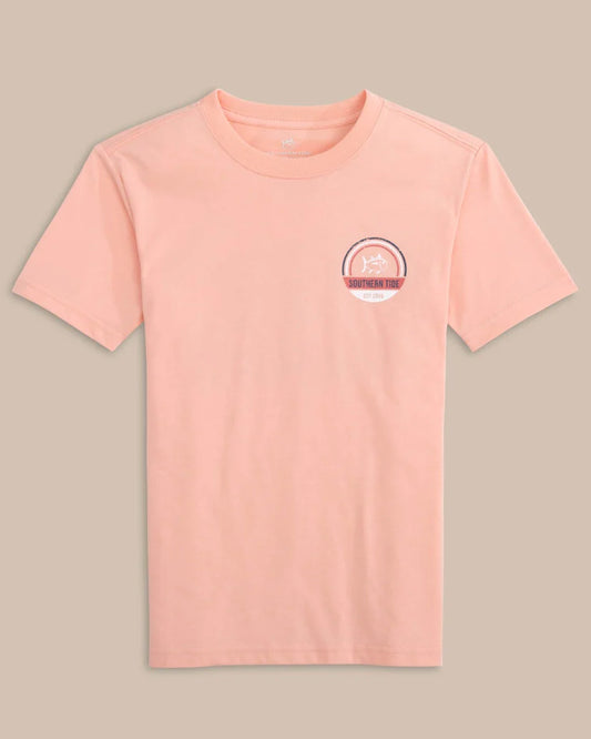 SHACK CIRCLE T SHIRT - APRICOT BLUSH CORAL