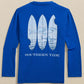 BOYS SHARK BITE SURFBOARD LS PERFORMANCE TEE