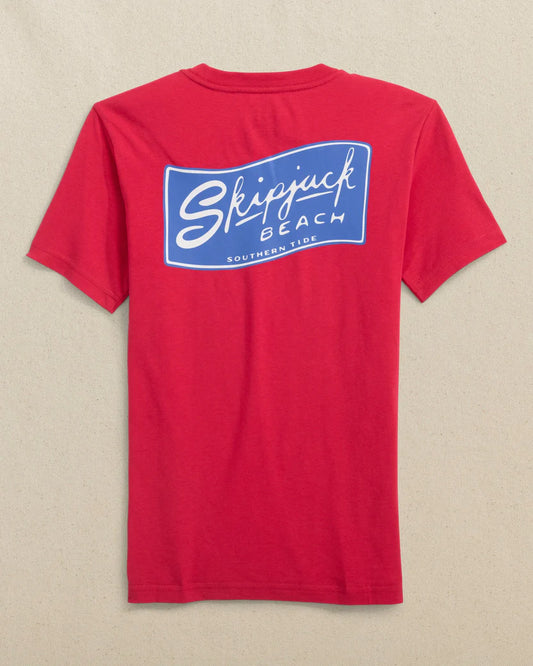 Y SS SKIPJACK BEACH TEE - GRENADINE RED