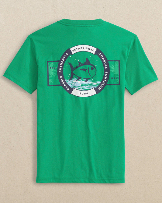 YOUTH STARRY SEAS SHORT SLEEVE T-SHIRT - SIMPLY GREEN