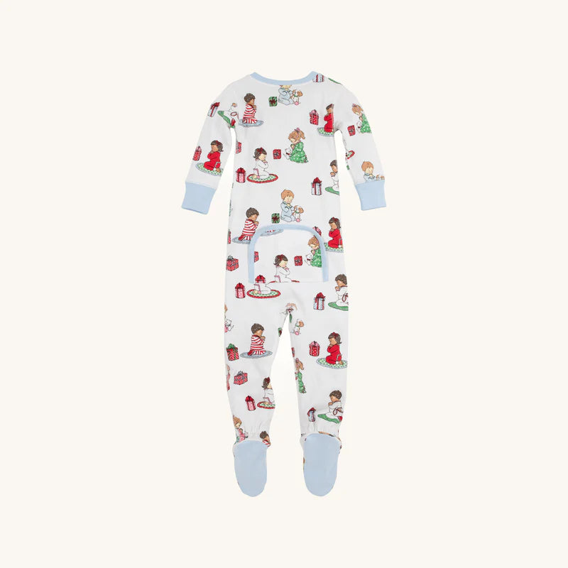 KNOX'S NIGHT NIGHT FOOTED - HOLIDAY PATIENCE AND PRAYERSBUCKHEAD BLUE