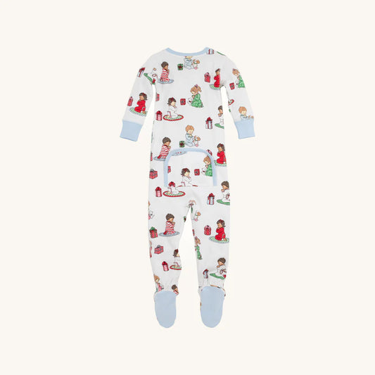KNOX'S NIGHT NIGHT FOOTED - HOLIDAY PATIENCE AND PRAYERSBUCKHEAD BLUE