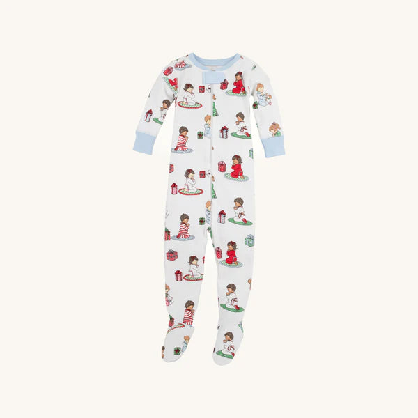 KNOX'S NIGHT NIGHT FOOTED - HOLIDAY PATIENCE AND PRAYERSBUCKHEAD BLUE