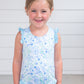 AUDREY ONE PIECE SWIM - BLUE GREEN FLORAL