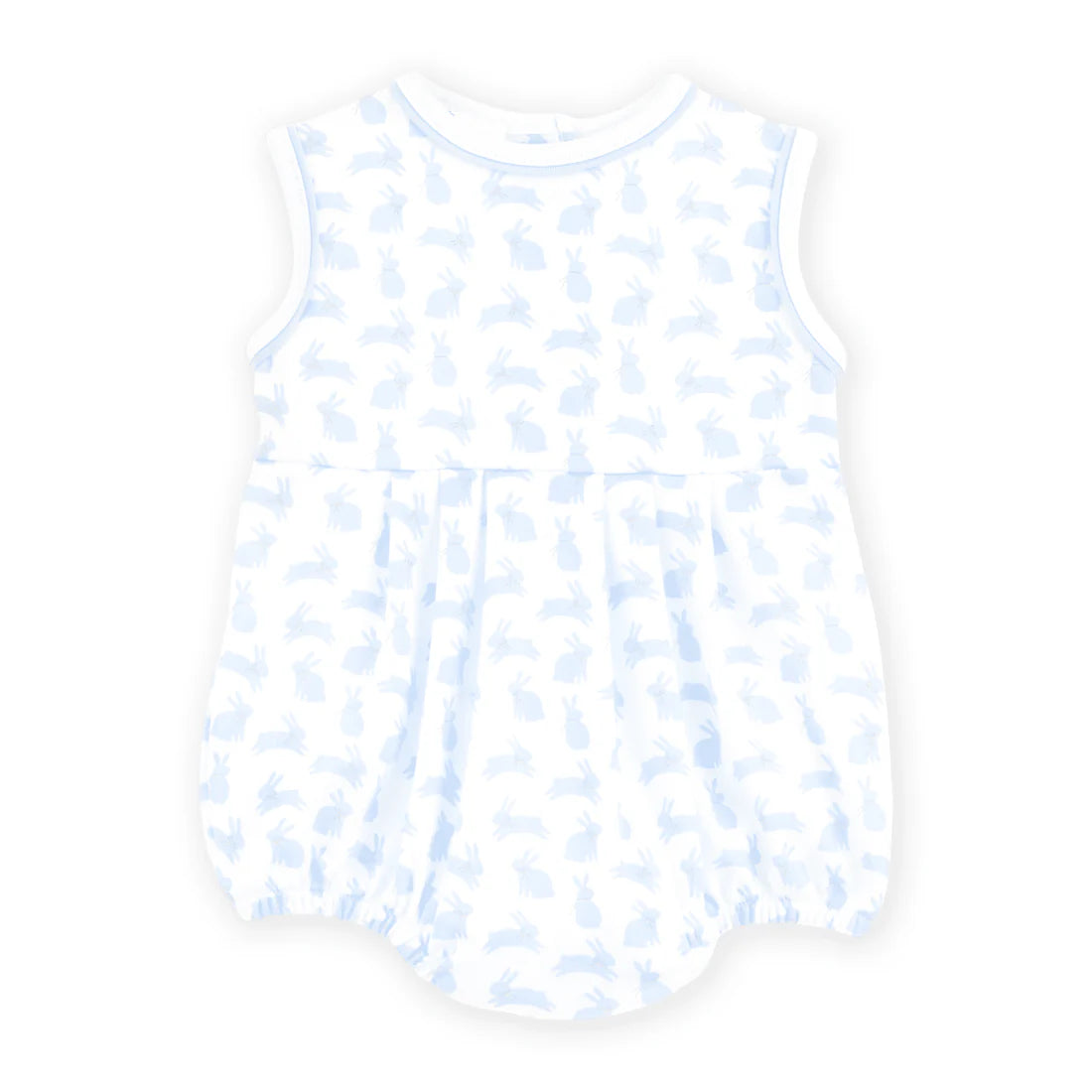 LEAPING SPRING BUNNIES PRINT BUBBLE - LIGHT BLUE