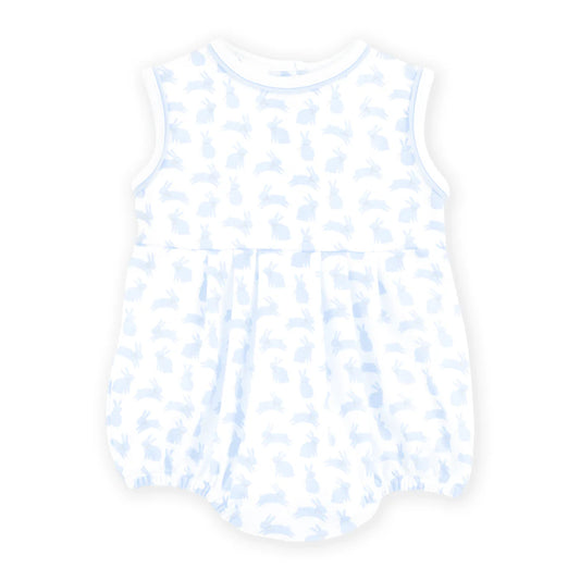LEAPING SPRING BUNNIES PRINT BUBBLE - LIGHT BLUE