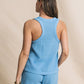 LEILA DOUBLE CLOTH SOLID TANK - OCEAN CHANNEL