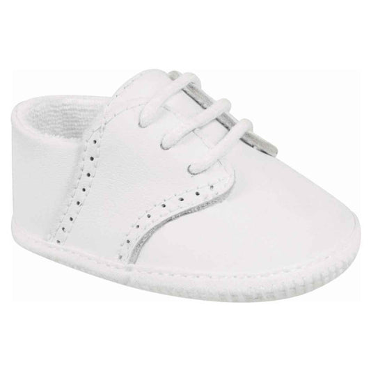 LINDEN WHITE LEATHER BABY BOYS SHOES