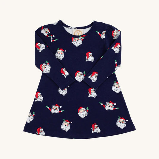 LONG SLEEVE PENNY'S PLAY DRESS - JOLLY OLD ST NICK