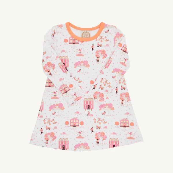 LS POLLY PLAY DRESS - FALL ON FINCASTLE RD/SEASHORE SHERBET