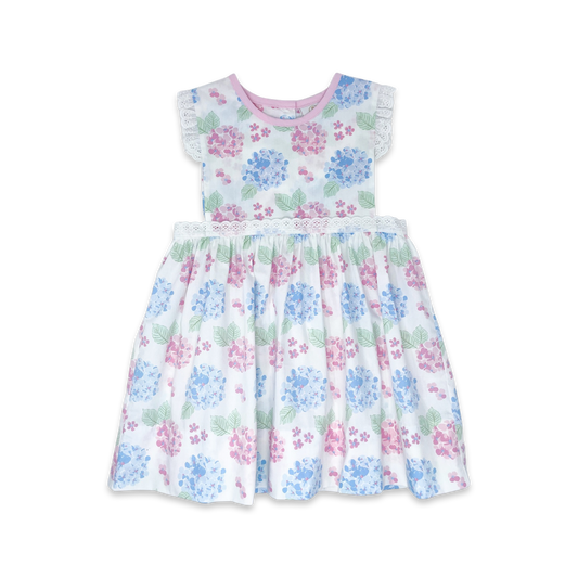 PINAFORE DRESS - HIGHLANDS HYDRANGEA