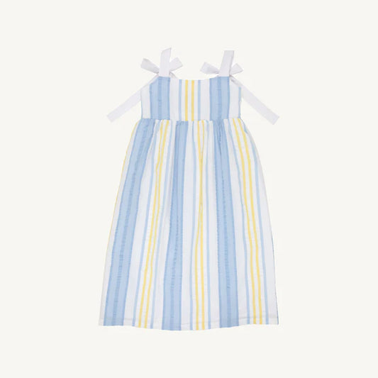 MARCIE MIDI DRESS - SEERSUCKER SOBRO SEERSUCKER