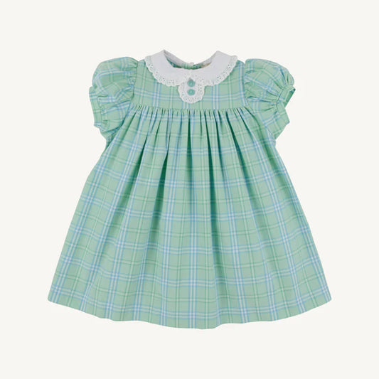MARY DAL DRESS - PELHAM BAY PLAID GREEN