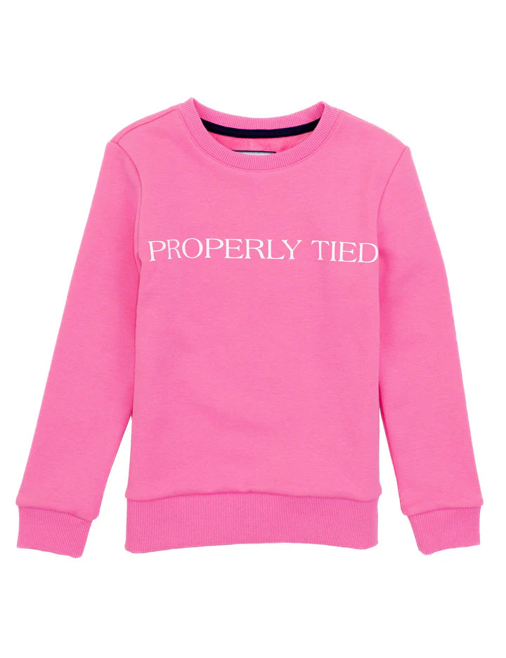 GIRLS LAUREL CREW - PINK