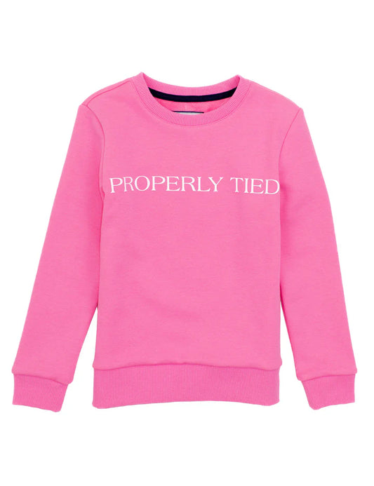 GIRLS LAUREL CREW - PINK