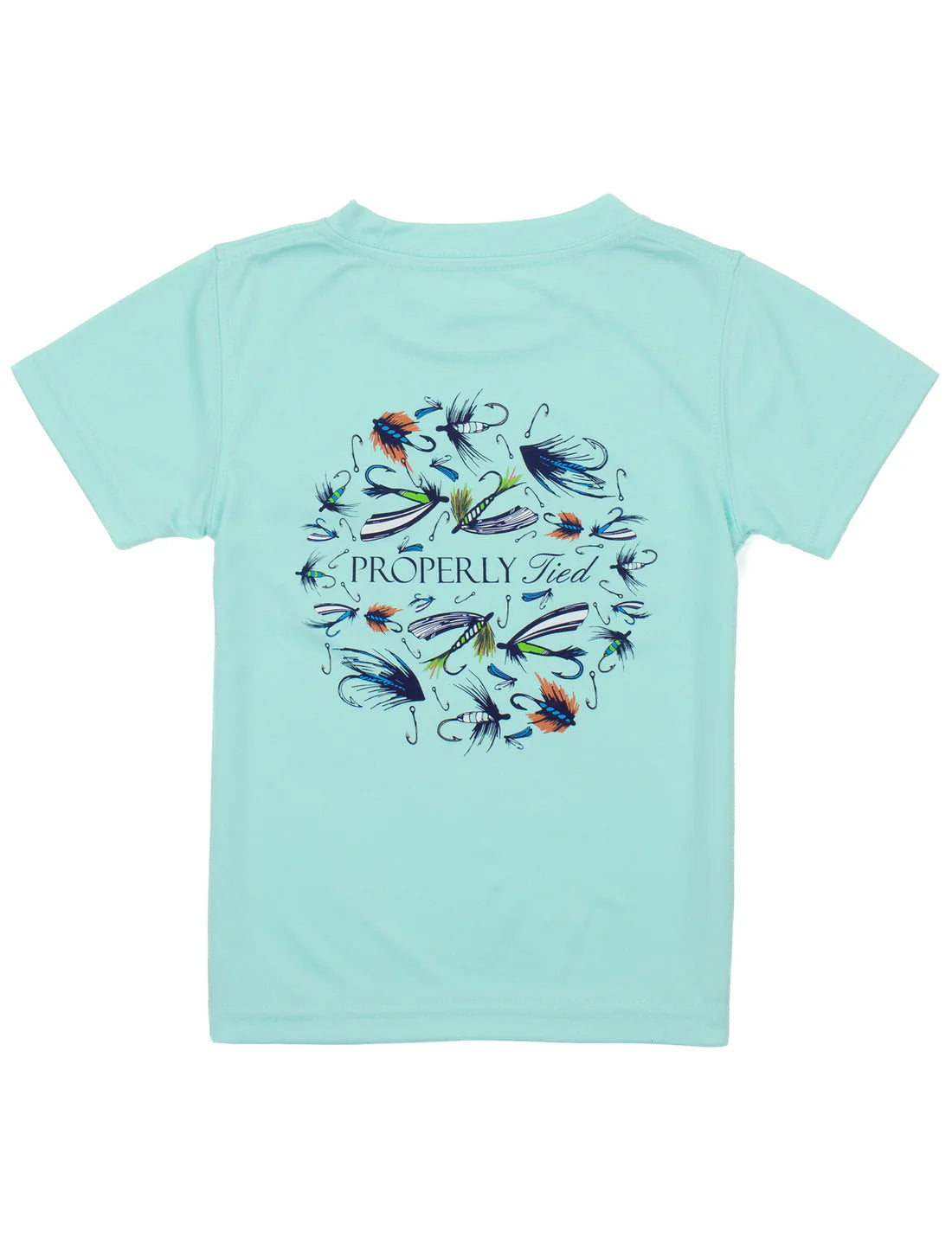 PERFORMANCE TEE STAY FLY - SEAFOAM