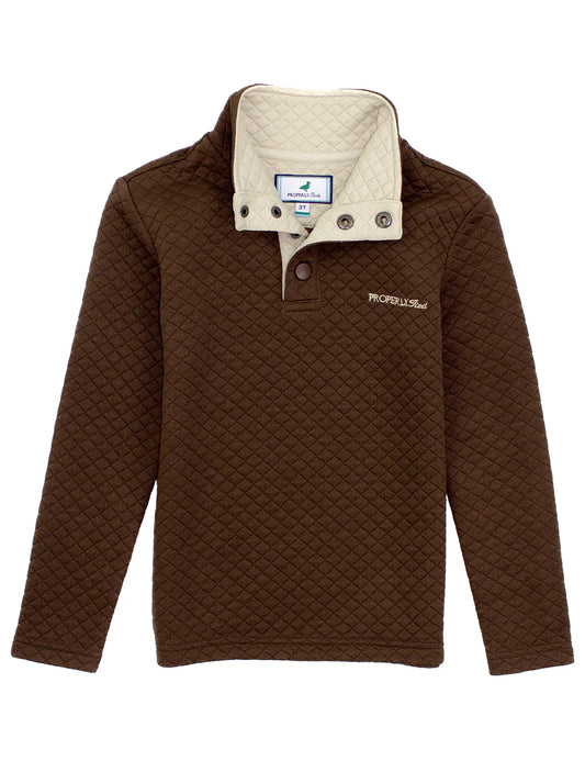 BOYS CLUB PULLOVER - BROWN