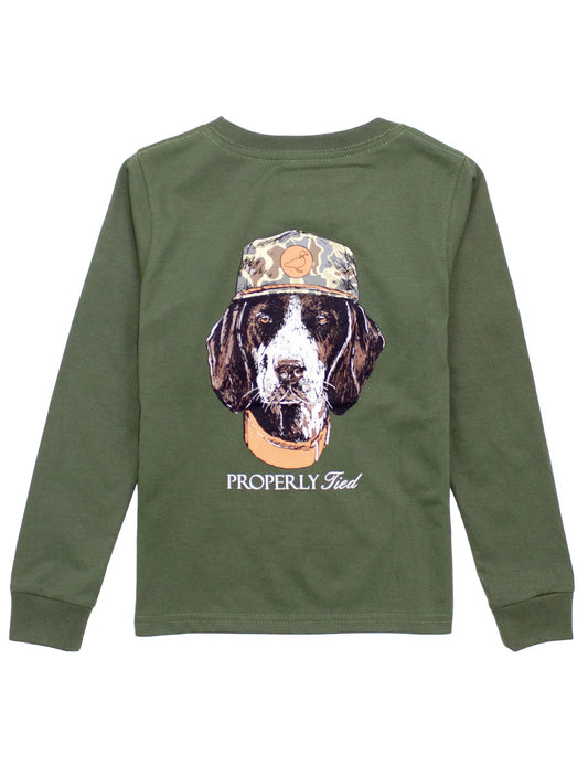 MAN'S BEST FRIEND LS TEE - OLIVE