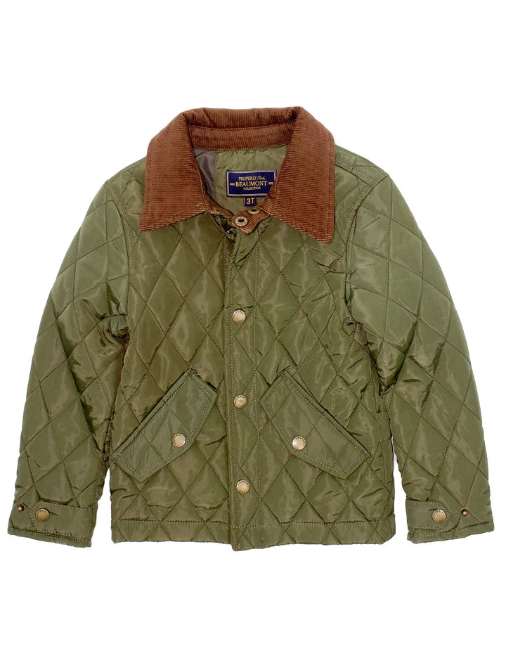 BOYS BEAUMONT JACKET - OLIVE