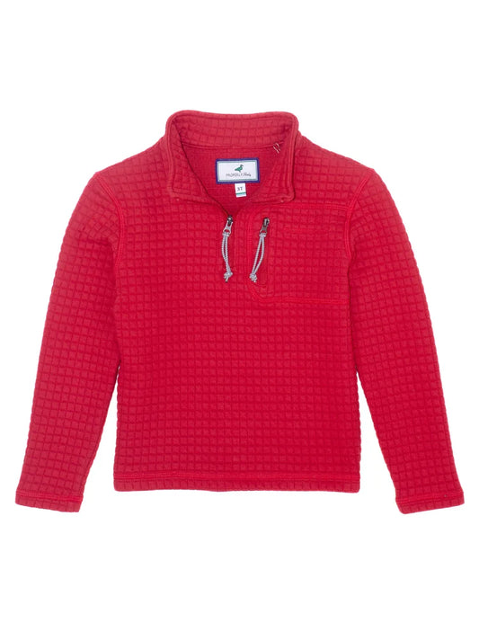 BOYS DELTA PULLOVER - TRUE RED