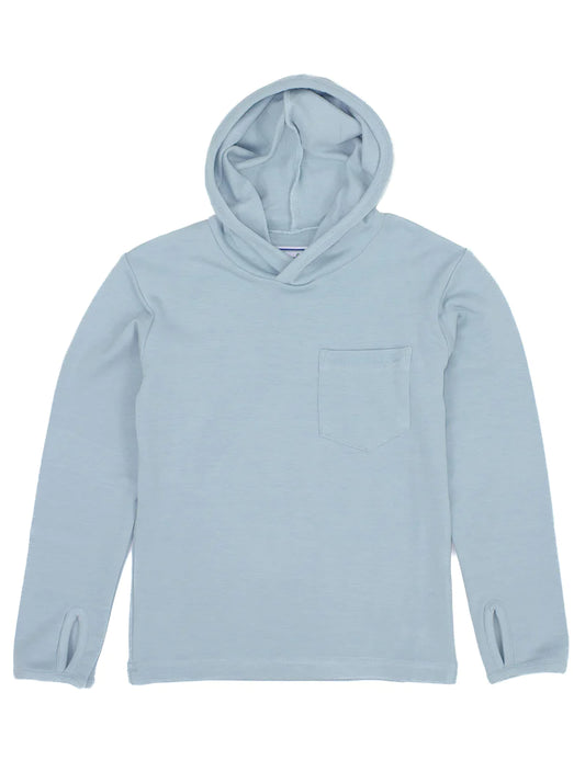 BOYS SHORELINE HOODIE - LIGHT BLUE