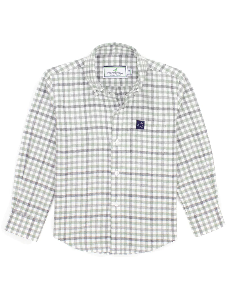 BOYS CLASSIC FLANNEL - GRASSLAND