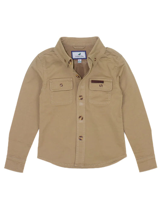 BOYS HARVEST WORK SHIRT - CAMEL