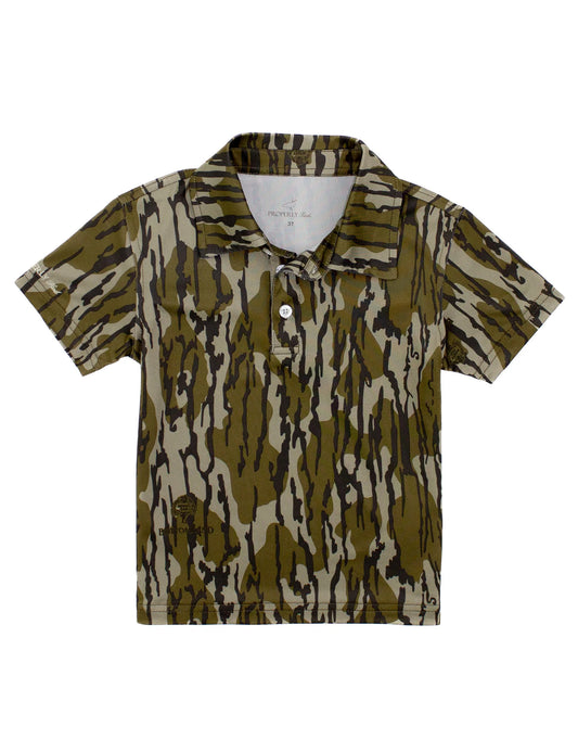 BOYS INLET POLO MOSSY OAK