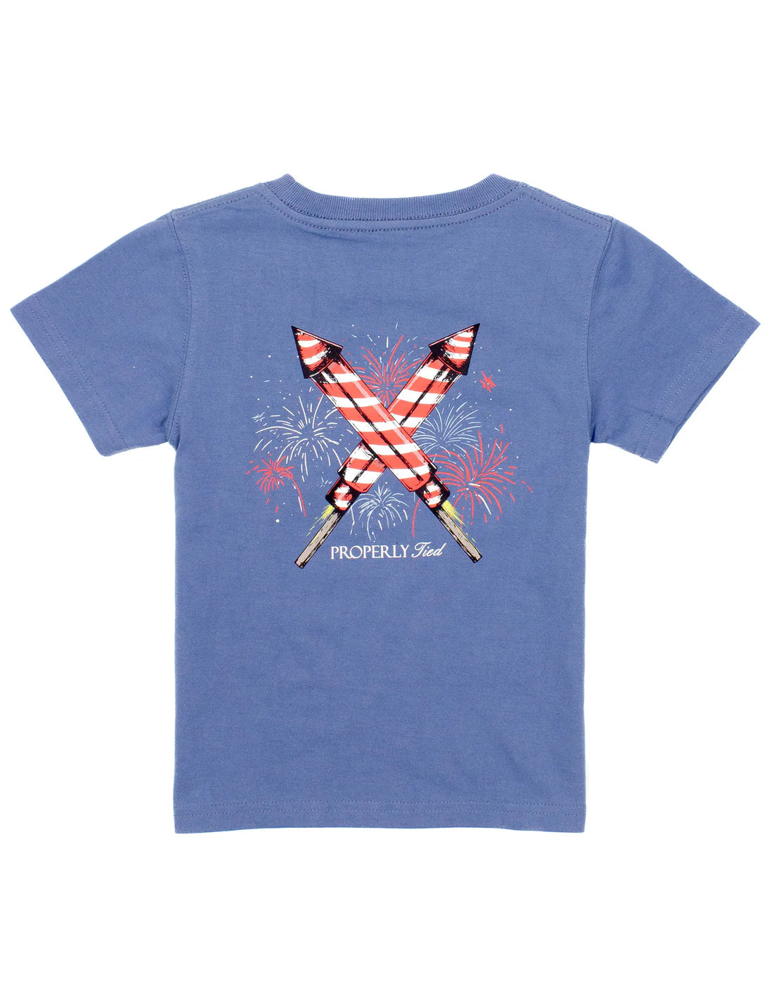 BOYS FIRECRACKER SS SPACE BLUE TEE