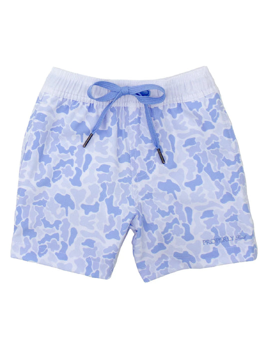 BOYS RIVIERA SWIM TRUNK RIVER CAMO