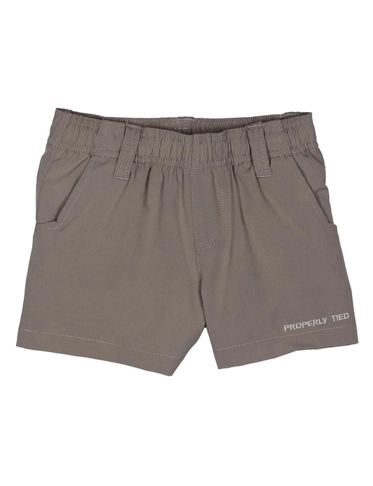 BOYS PINTAIL SHORTS - CHROME GREY