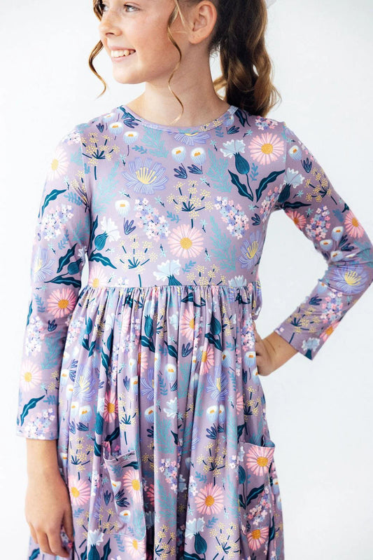 HONEYSUCKLE L/S POCKET TWIRL DRESS