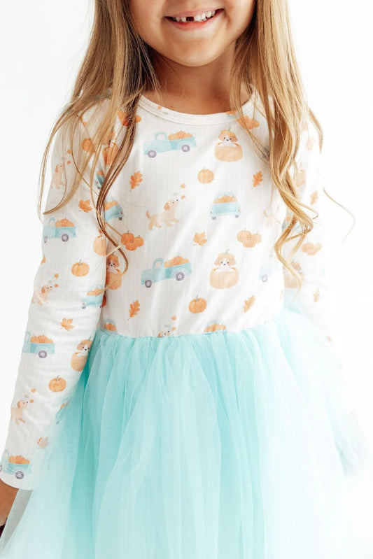 PUMPKIN SPICE TUTU DRESS  SIZE 7/8