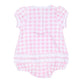 BABY CHECK S/S GIRLS BUBBLE - PINK