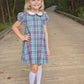 PAIGE PLEAT DRESS - GREEN CHRISTMAS PLAID