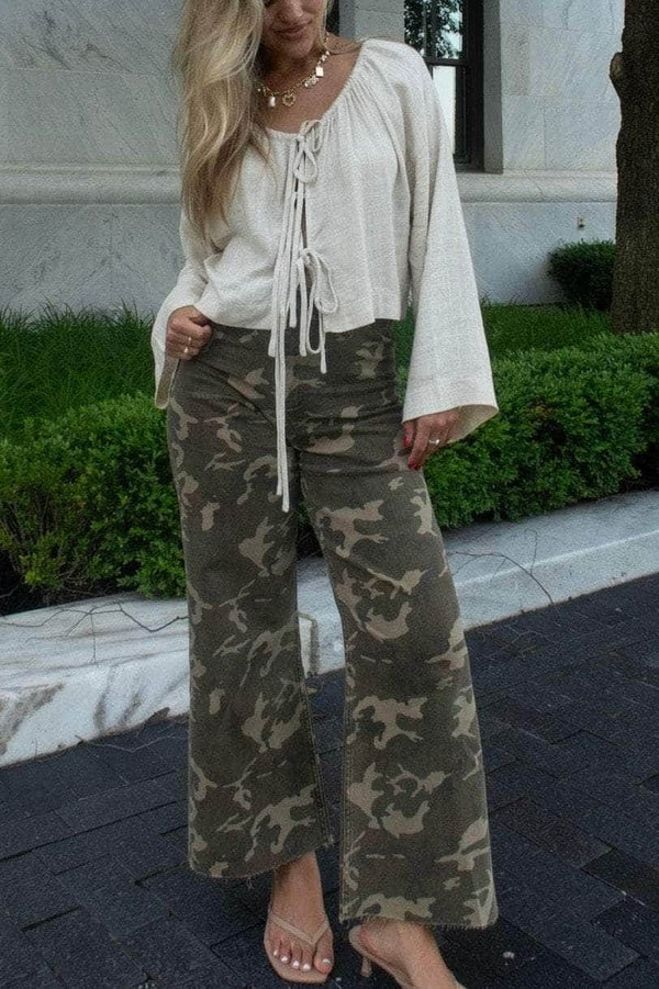 CAMOUFLAGE STRETCH PANTS